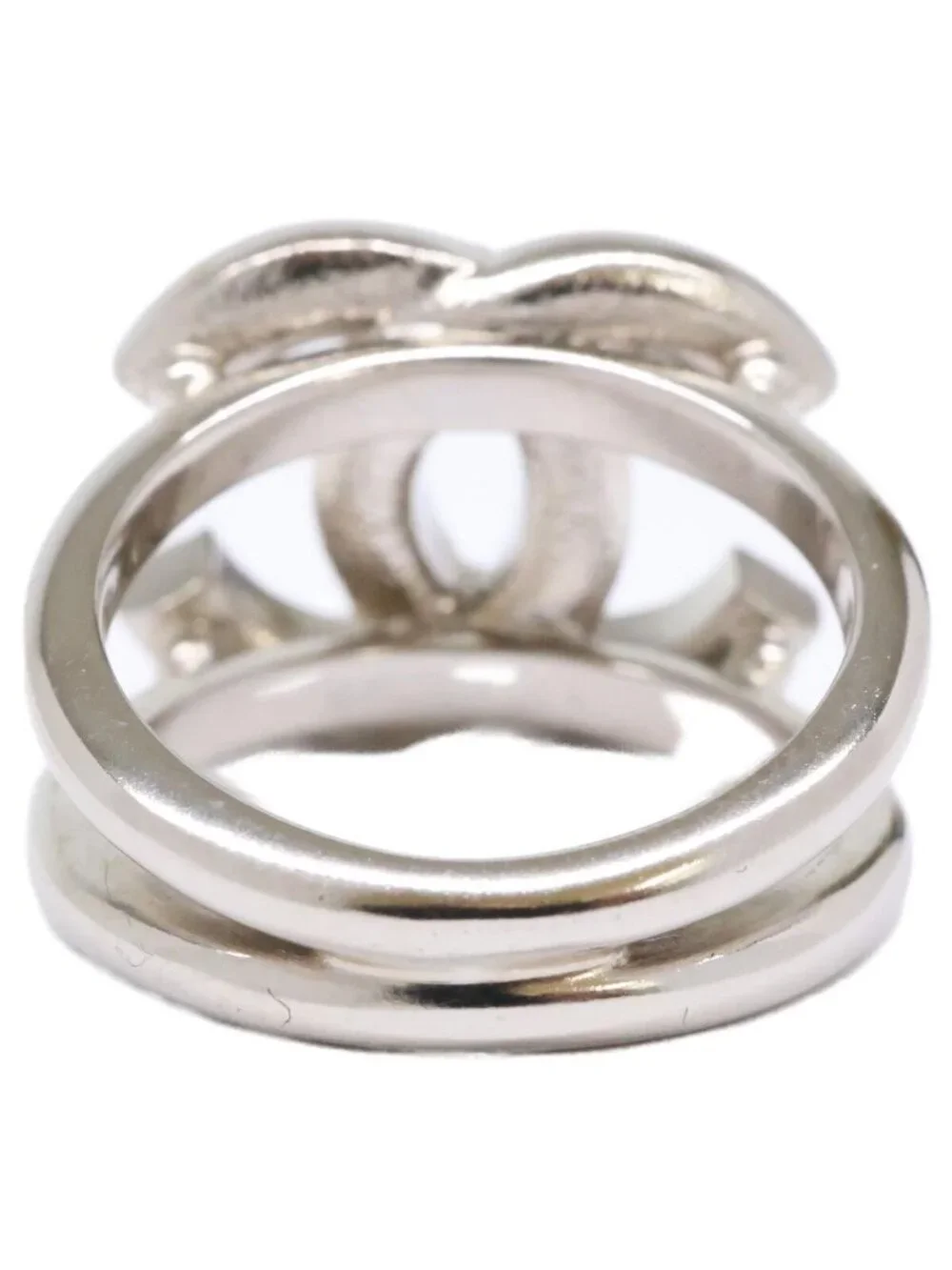 Chanel Rhinestone CC Logo Ring - Picture 4 of 9